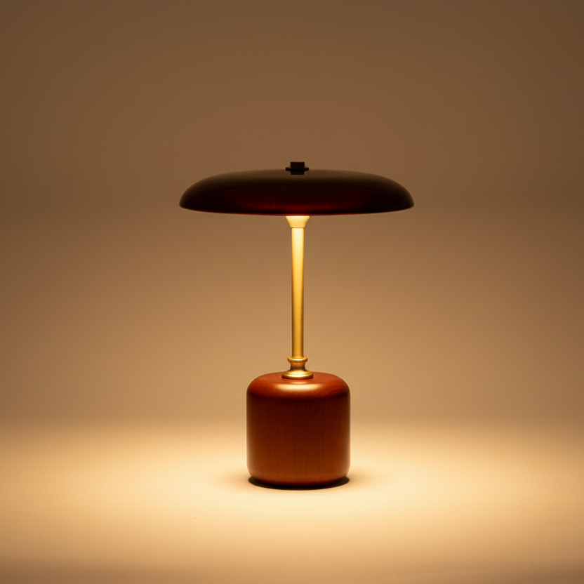 retro space age table lamp