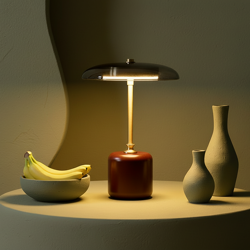 retro space age table lamp