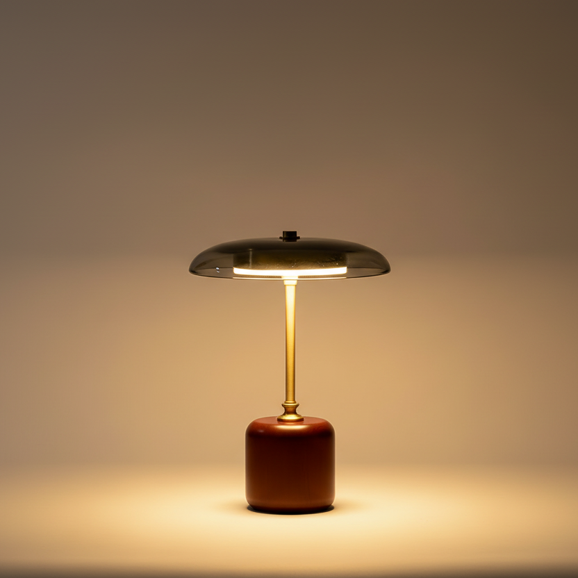 retro space age table lamp