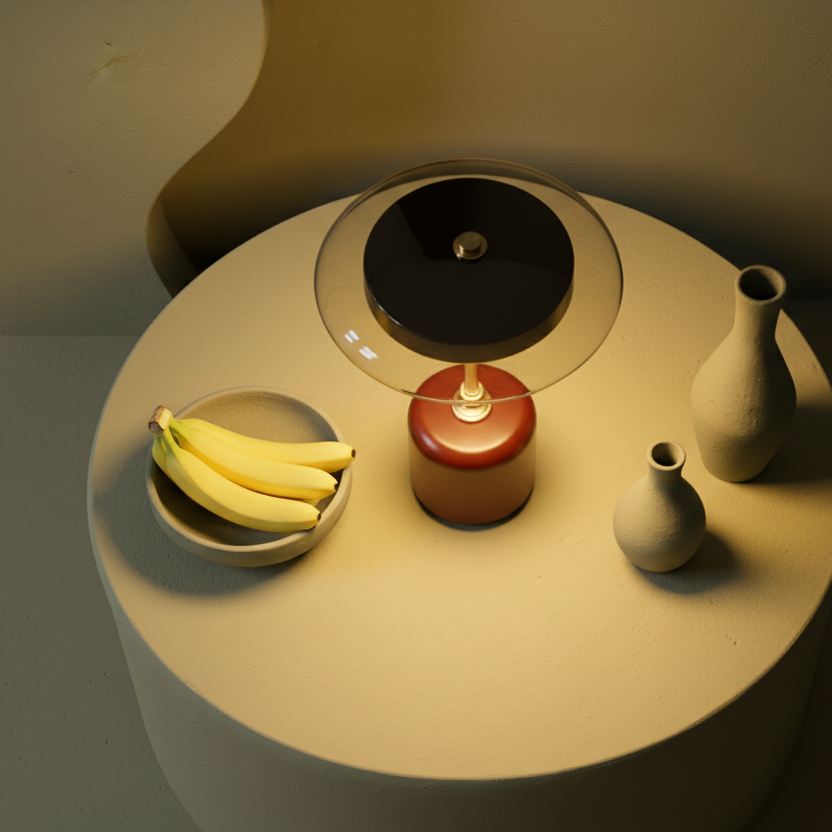 retro space age table lamp