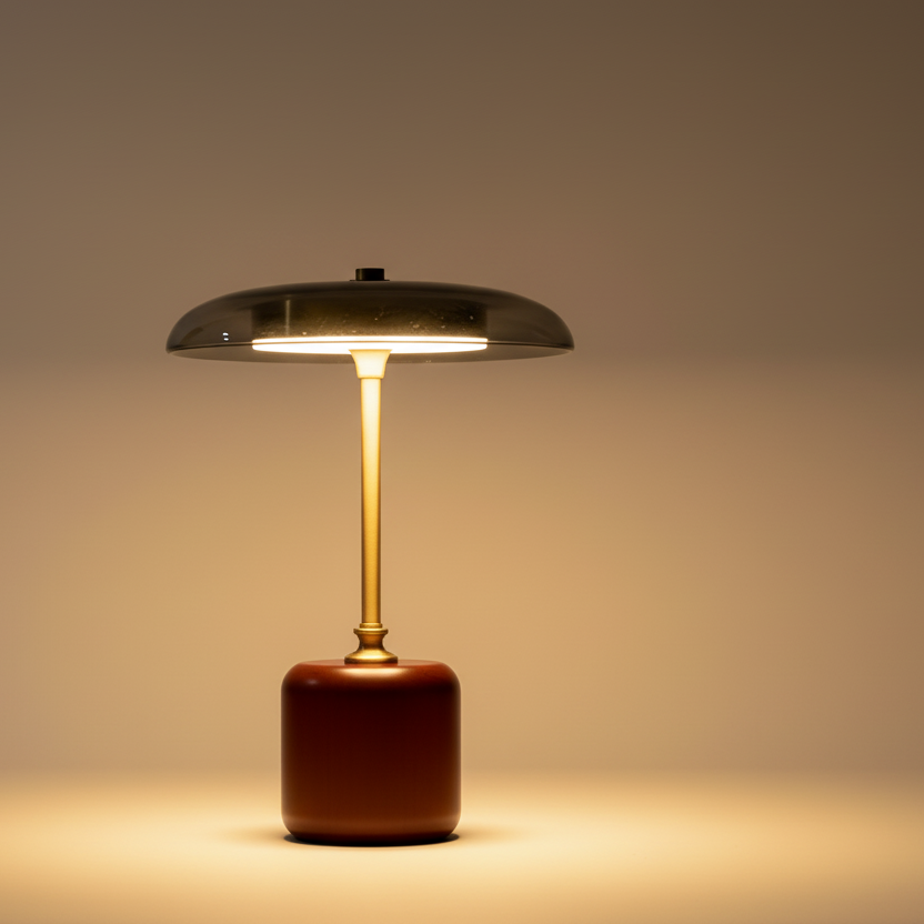 retro space age table lamp