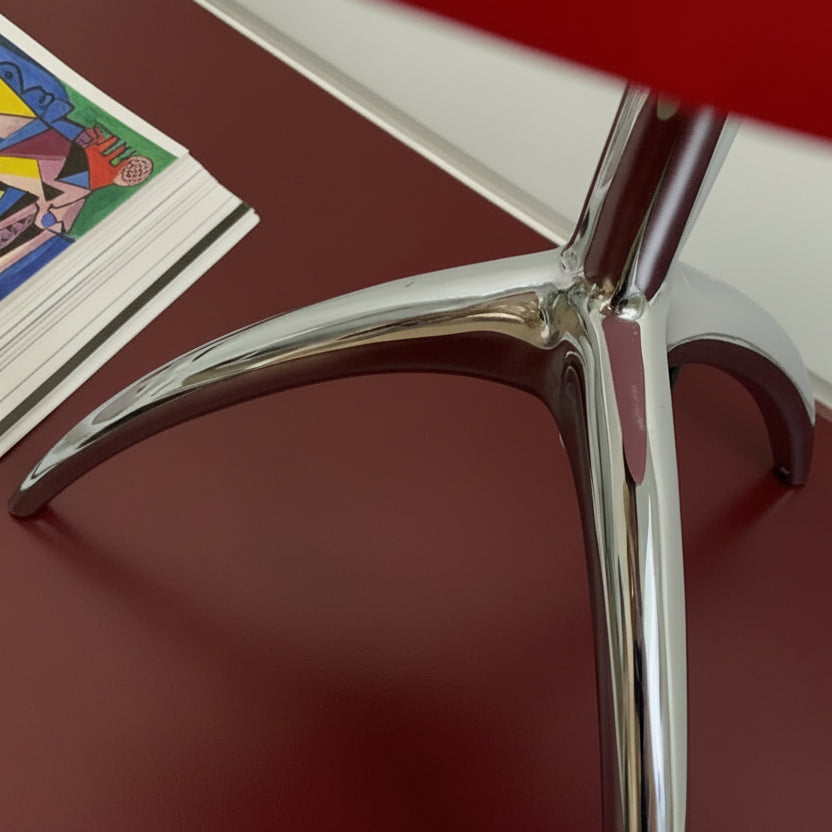 Italian space age glass table lamp accent