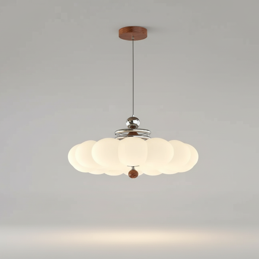 Retro bauhaus cloud ceiling light