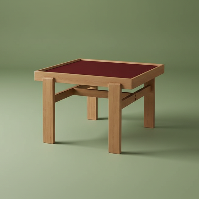 Bauhaus solid oak coffee table