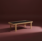 Bauhaus solid oak coffee table