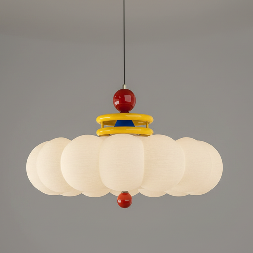 Retro bauhaus cloud ceiling light