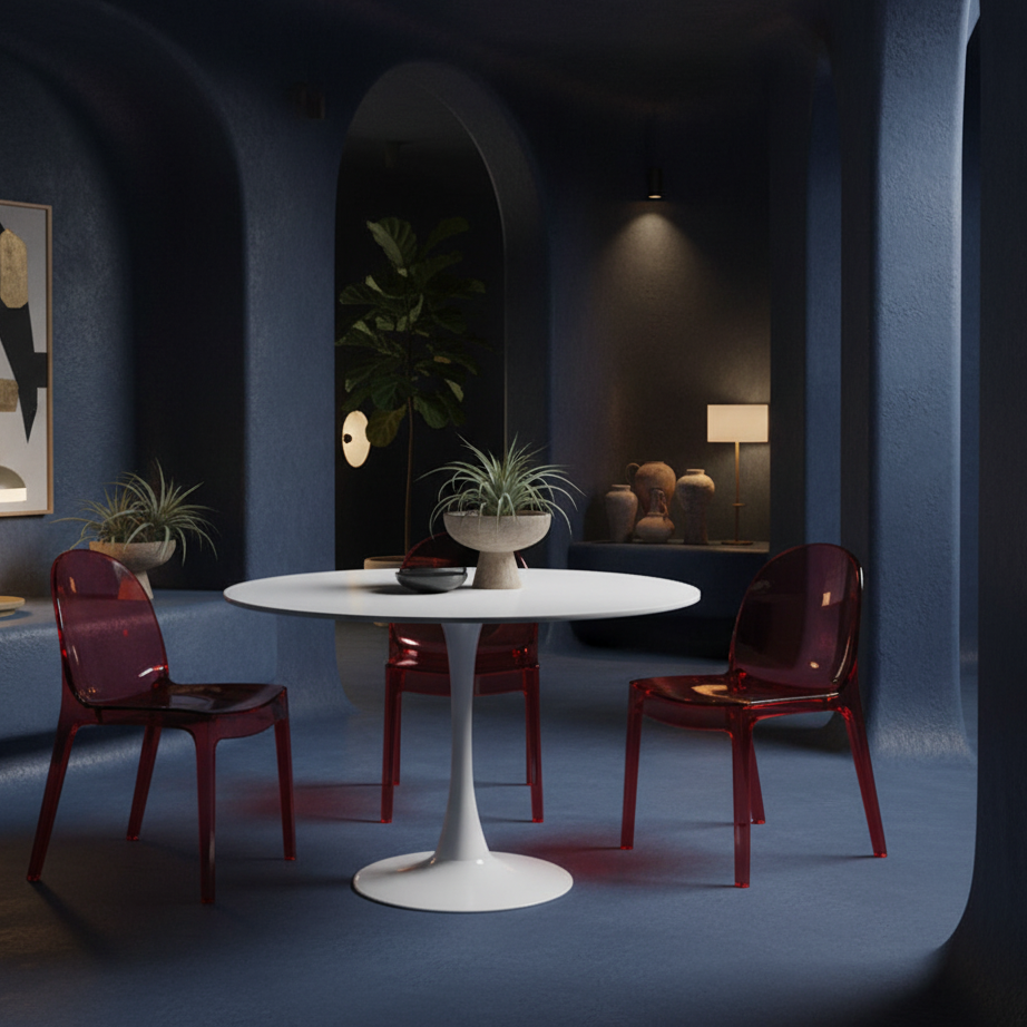 Spage age tulip round dining table