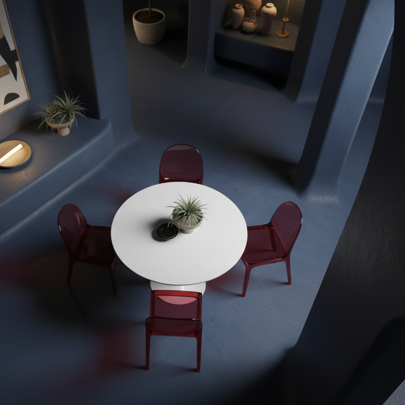 Spage age tulip round dining table