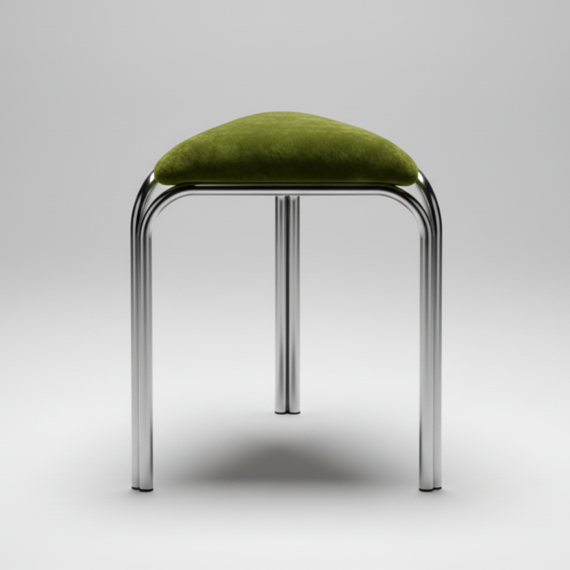 Bauhaus modernist stackable "Dot" stool