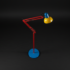 Memphis retro reading metal floor lamp