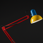 Memphis retro reading metal floor lamp