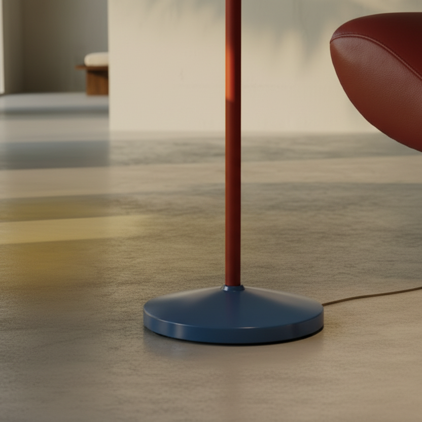 Memphis retro reading metal floor lamp