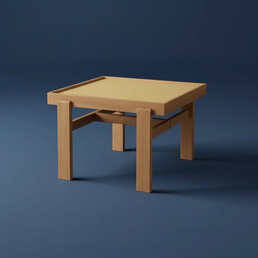 Bauhaus solid oak coffee table