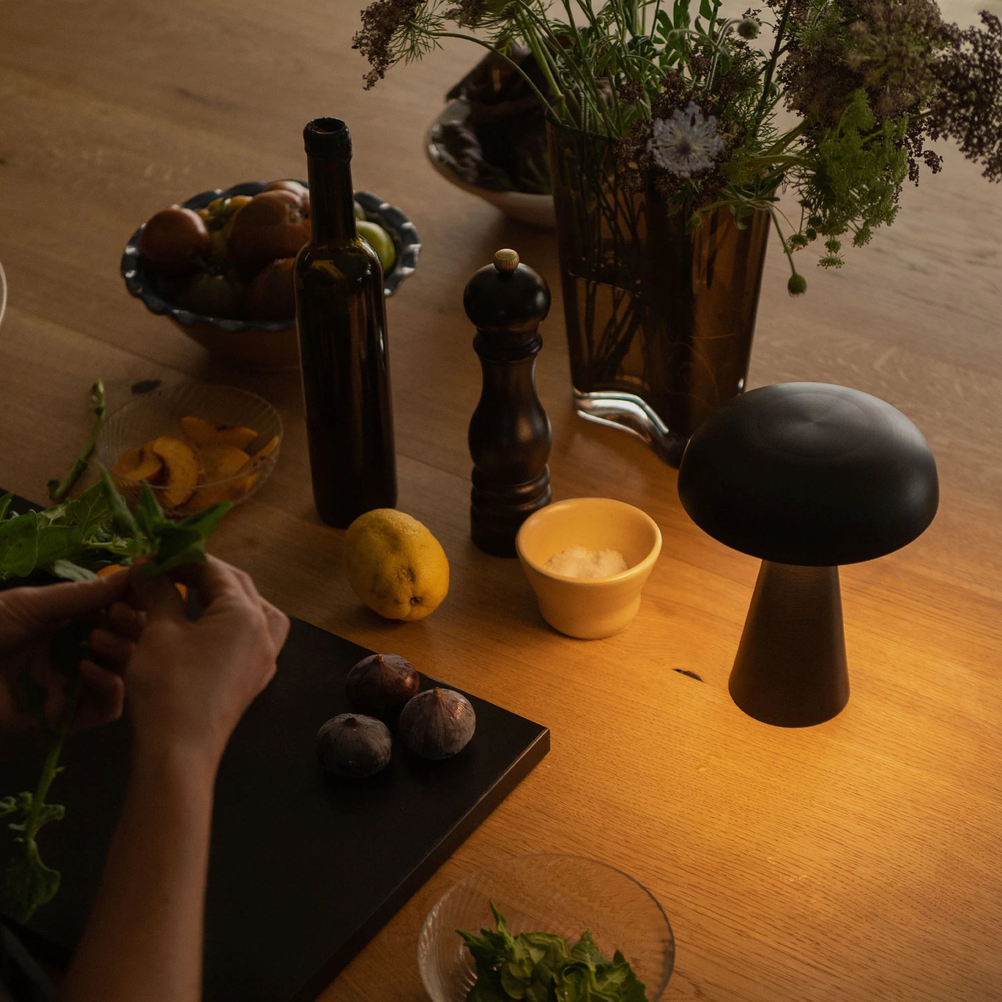 Space age mushroom dimmable portable led lamp "Como SC53"