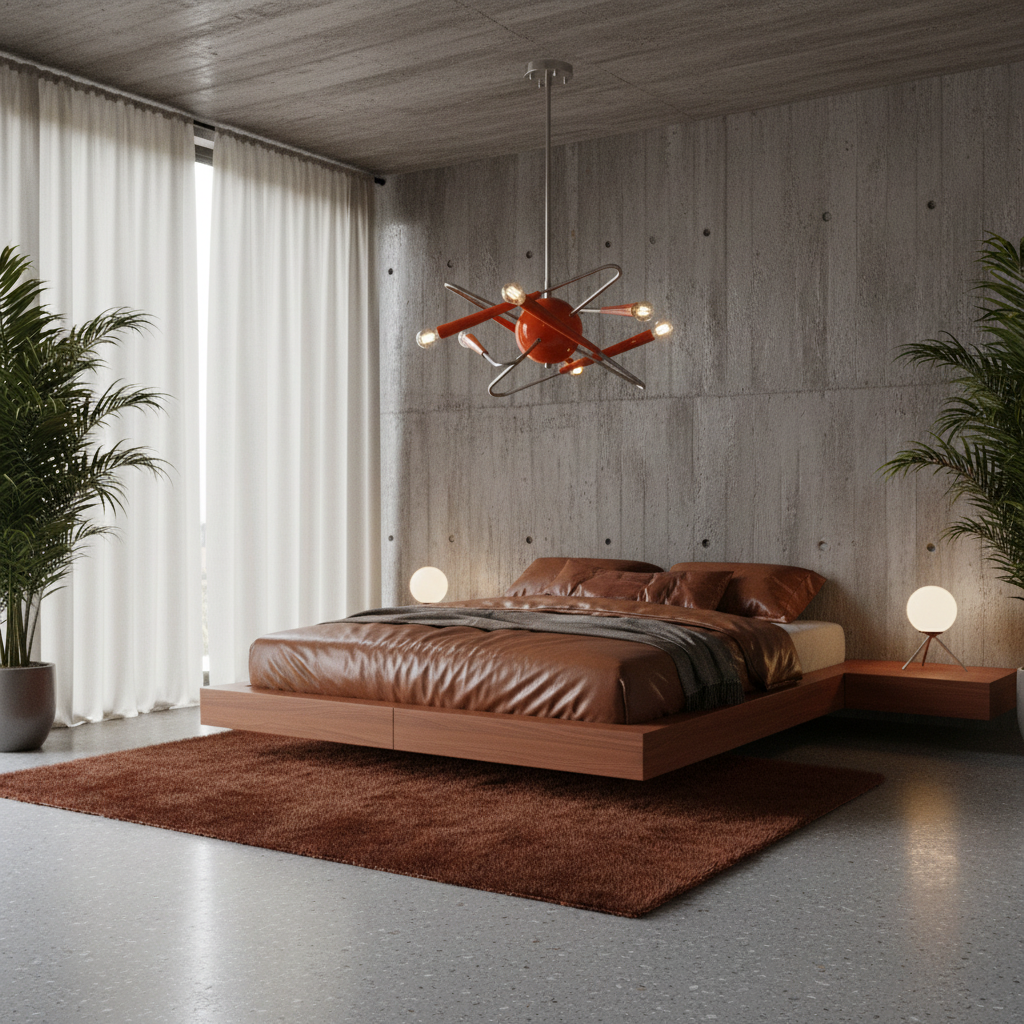 Atomic space age "sputnik" chandelier