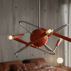 Atomic space age "sputnik" chandelier
