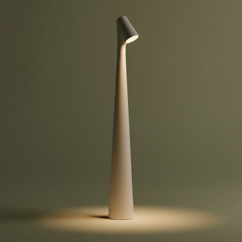 Organic contemporary portable dimmable desk lamp