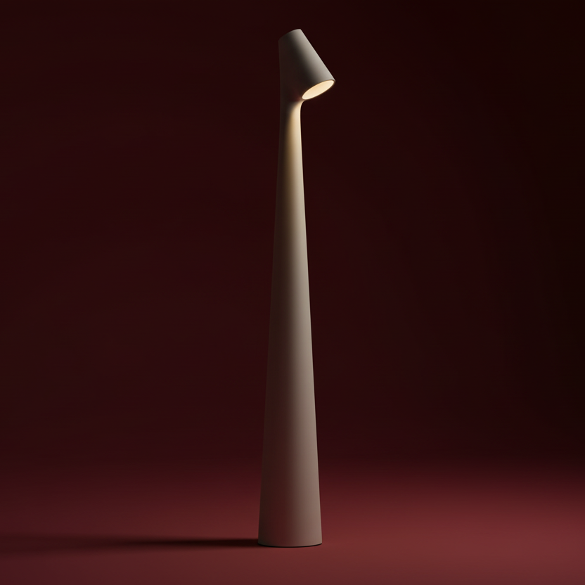 Organic contemporary portable dimmable desk lamp