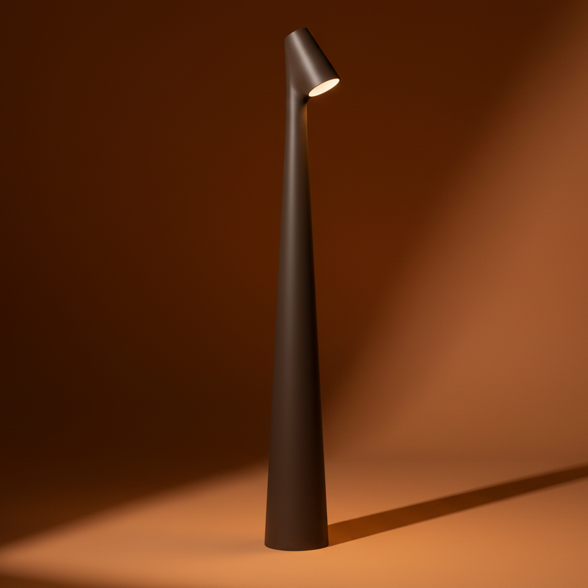 Organic contemporary portable dimmable desk lamp