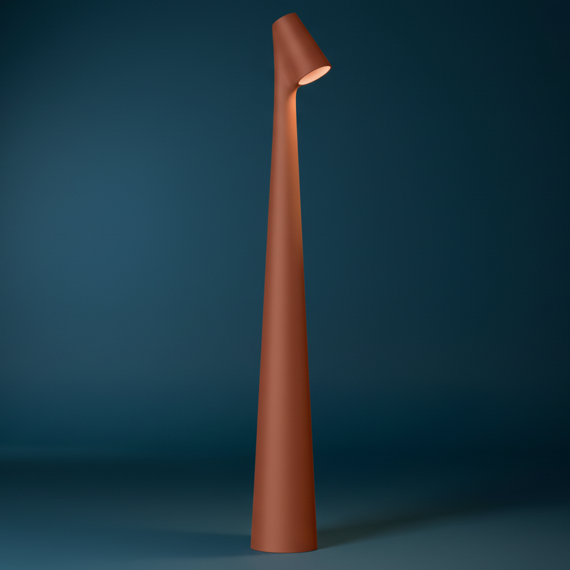 Organic contemporary portable dimmable desk lamp