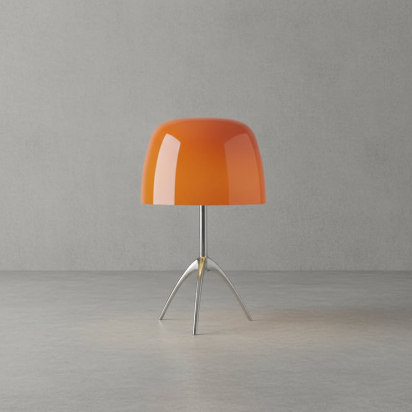 Italian space age glass table lamp accent
