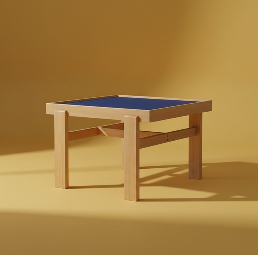 Bauhaus solid oak coffee table