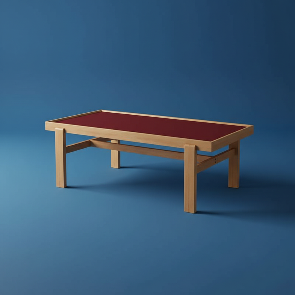 Bauhaus solid oak coffee table