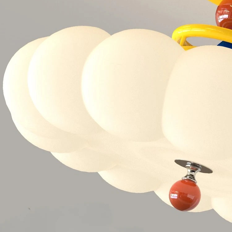 Retro bauhaus cloud ceiling light