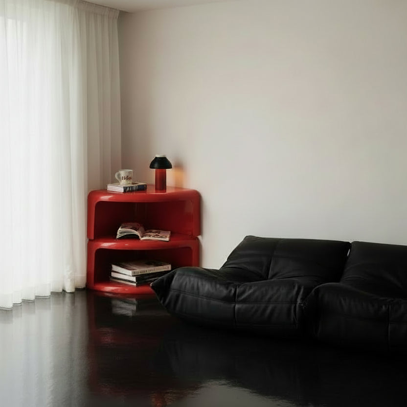 Quattro quarti Italian space age coffee table