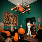 Atomic space age "sputnik" chandelier