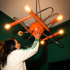 Atomic space age "sputnik" chandelier
