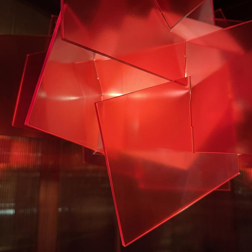 Avant garde memphis stacked acrylic pendant lamp