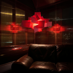 Avant garde memphis stacked acrylic pendant lamp