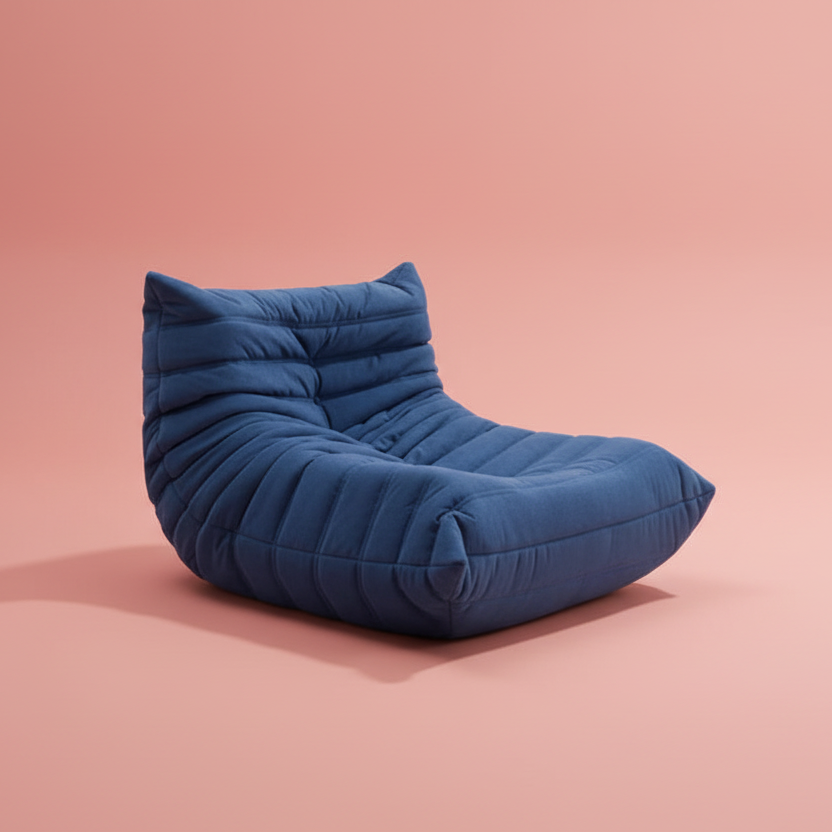 Caterpillar mid-century "Togo" lazy single sofa