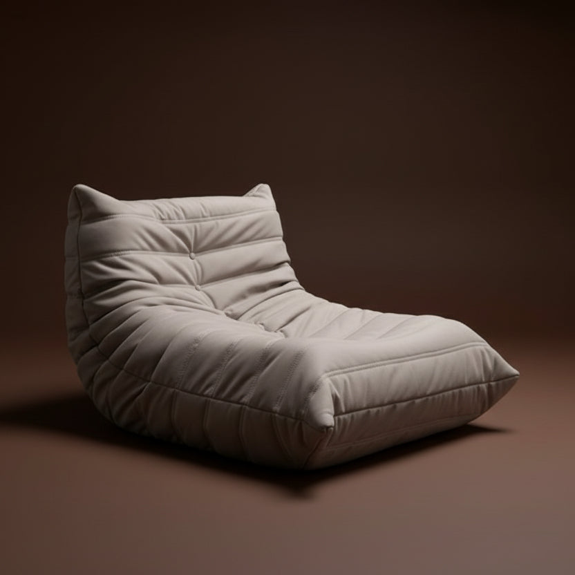 Caterpillar mid-century "Togo" lazy single sofa