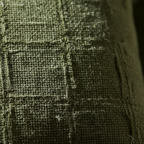 Contemporary textured embroidery relief organic green cushion cover