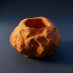 Organic earth ceramic rock minimalism vase