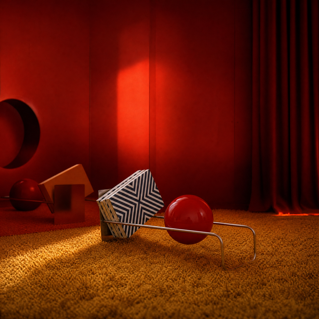 Bauhaus space age spherical floating bookshelf