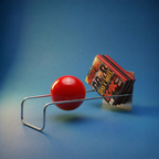 Bauhaus space age spherical floating bookshelf