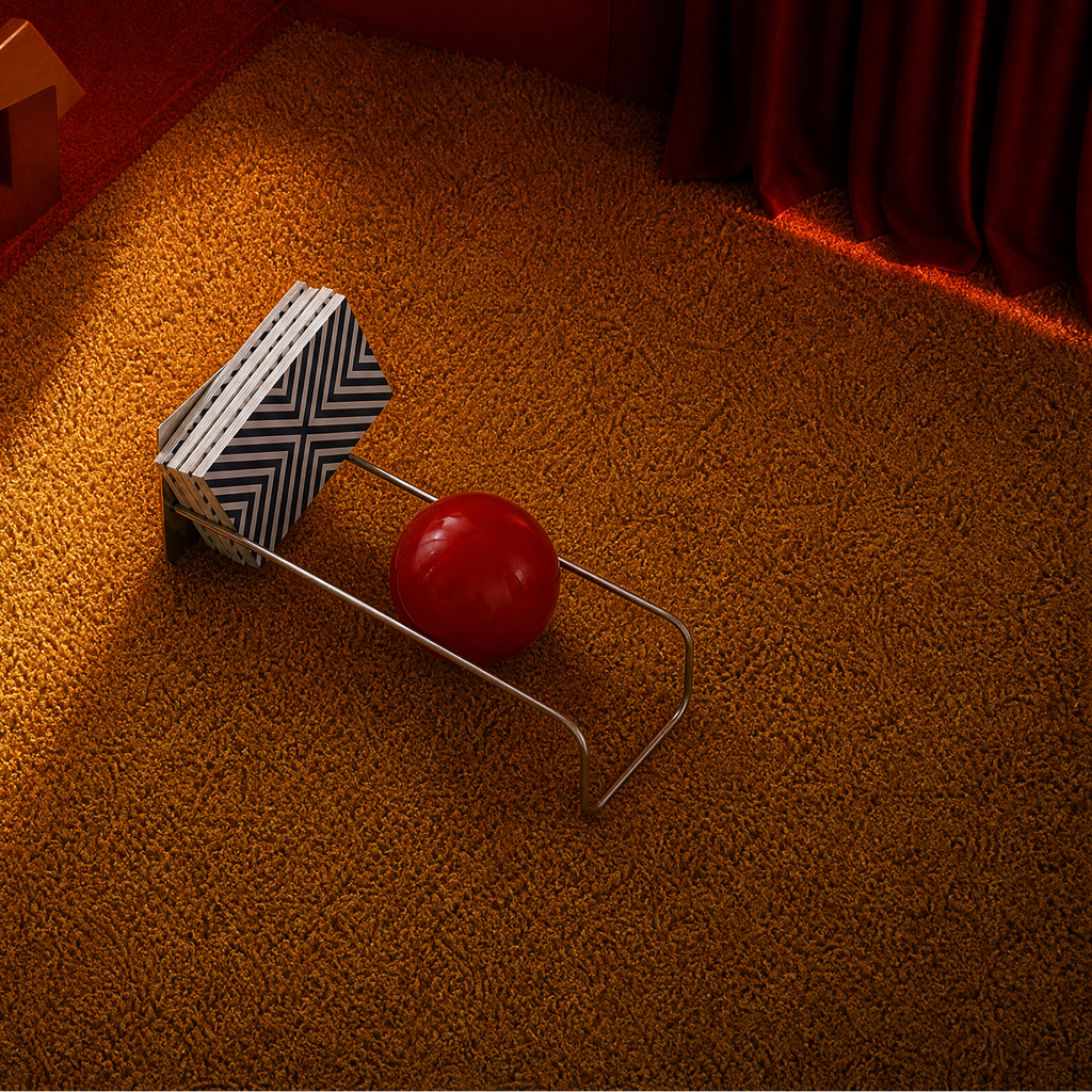 Bauhaus space age spherical floating bookshelf