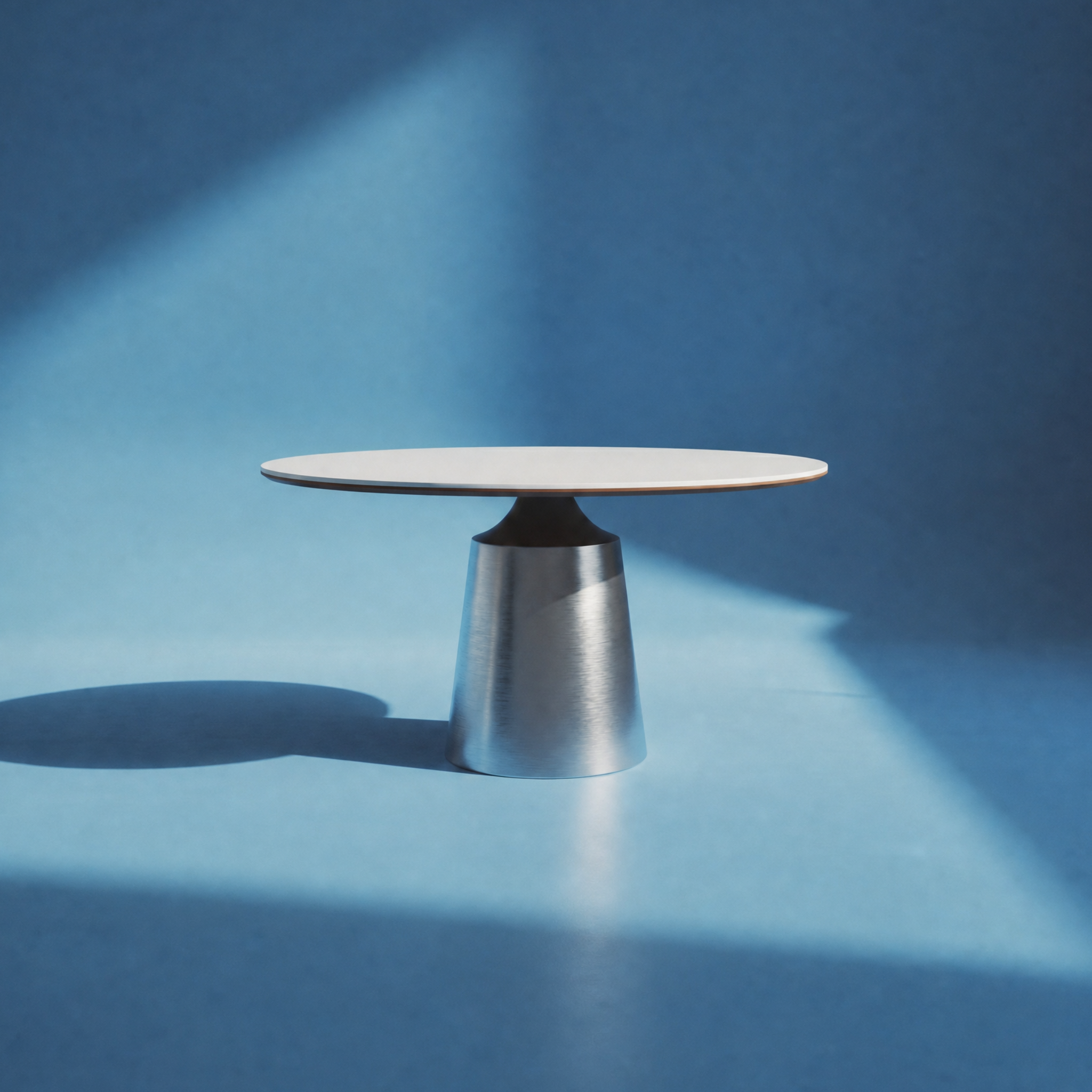 Italian contemporary slate round dining table