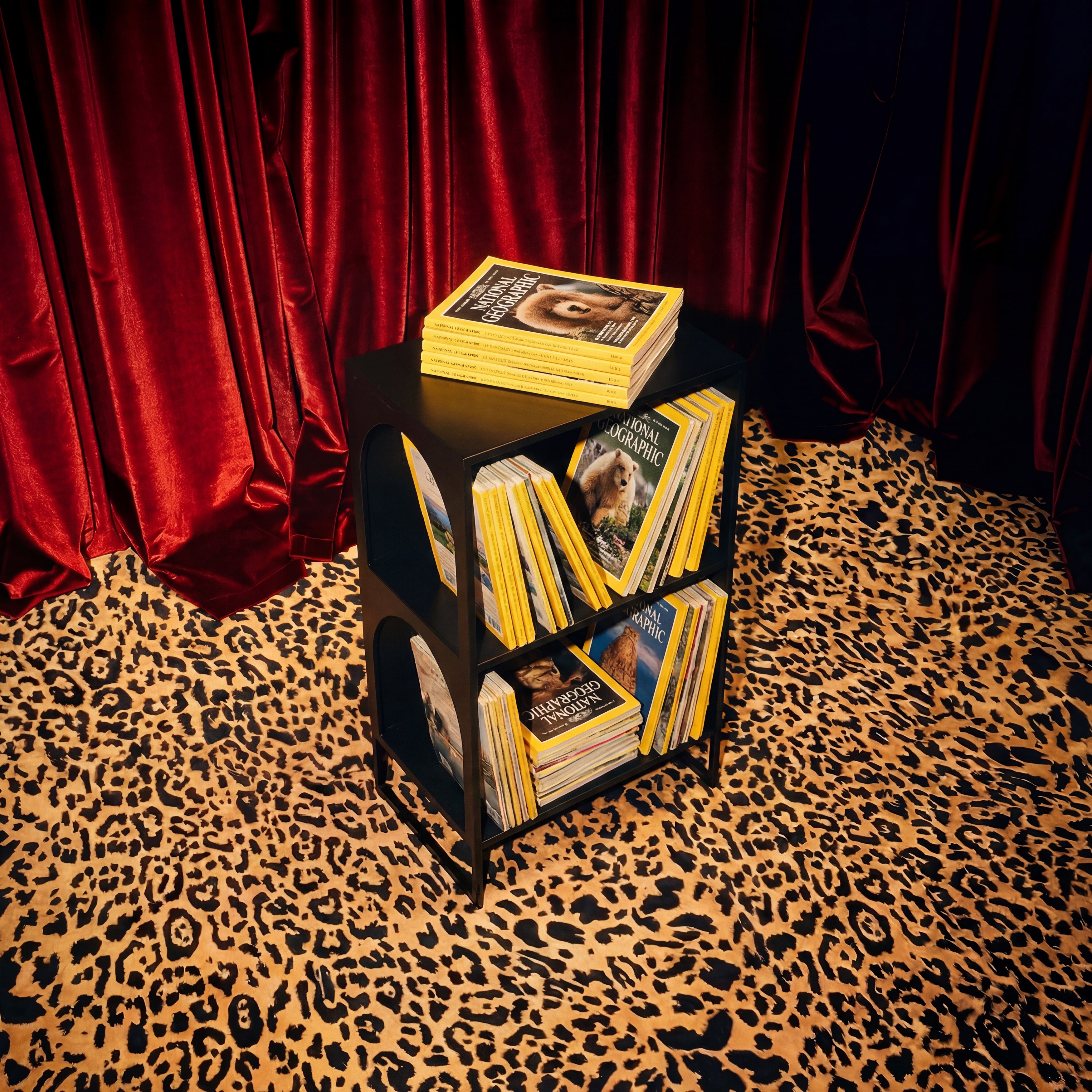 70's memphis avant garde storage shelf