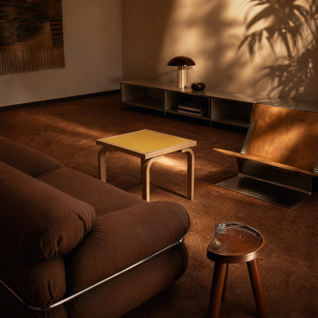 "Aalto" inspired modernist bentwood coffee table