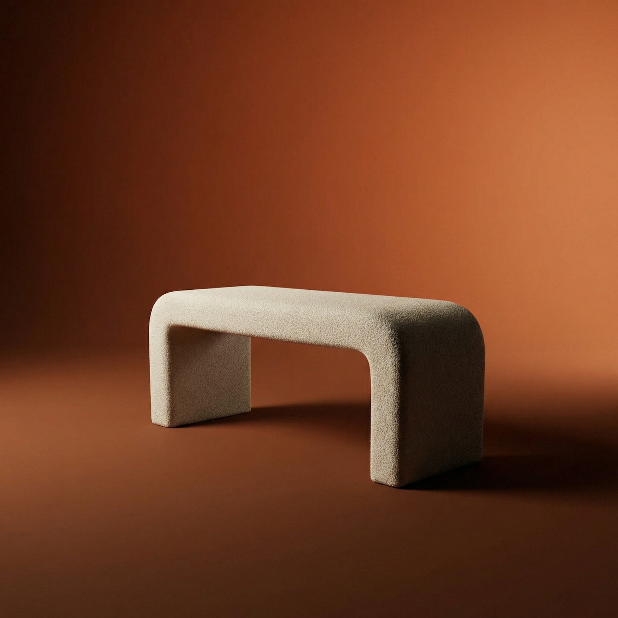 Memphis contemporary white black checked "Jacob bench"