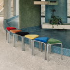 Bauhaus modernist stackable "Dot" stool