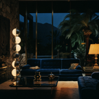 70's Italian space age ball floor lamp