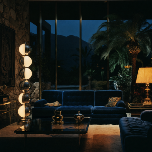 70's Italian space age ball floor lamp