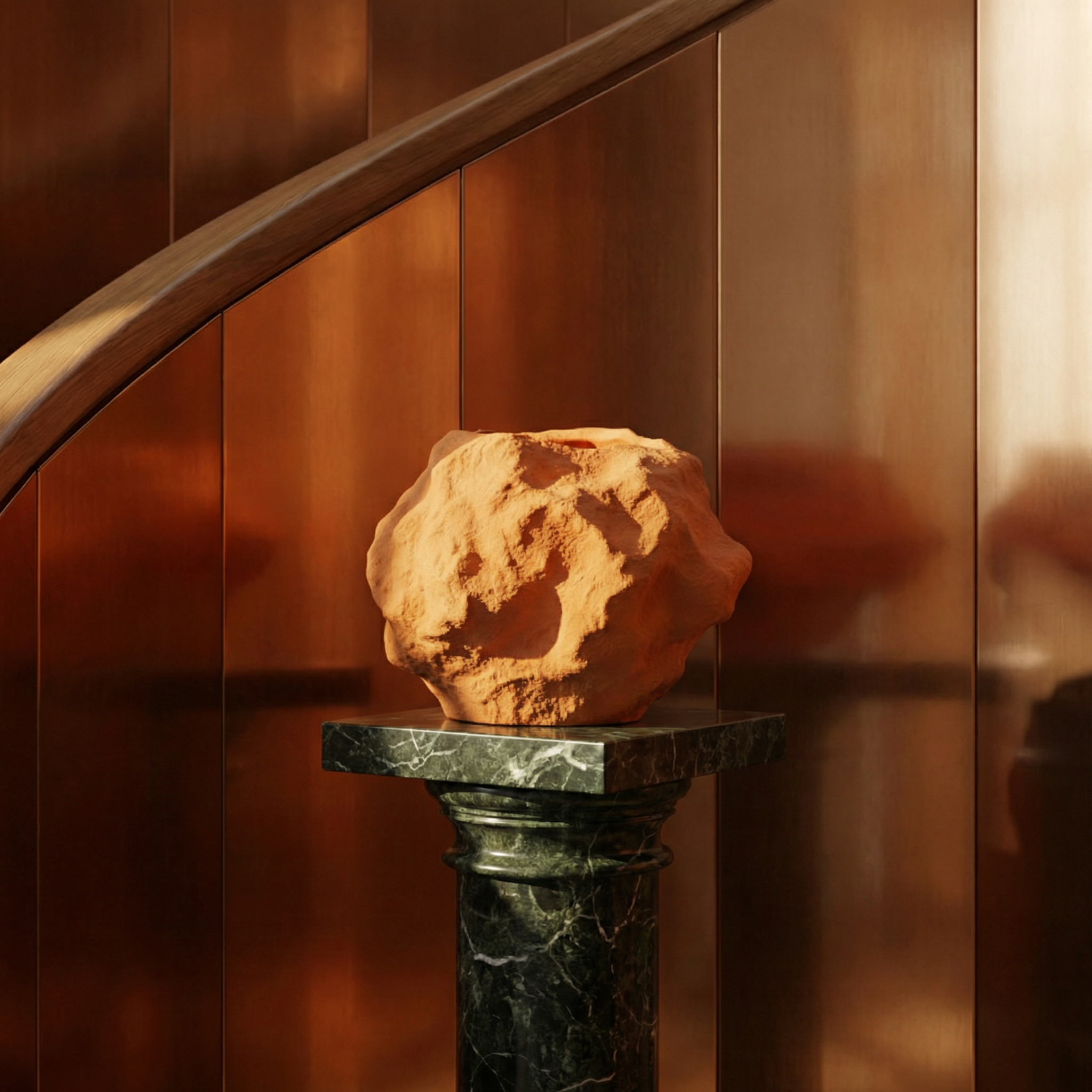 Organic earth ceramic rock minimalism vase
