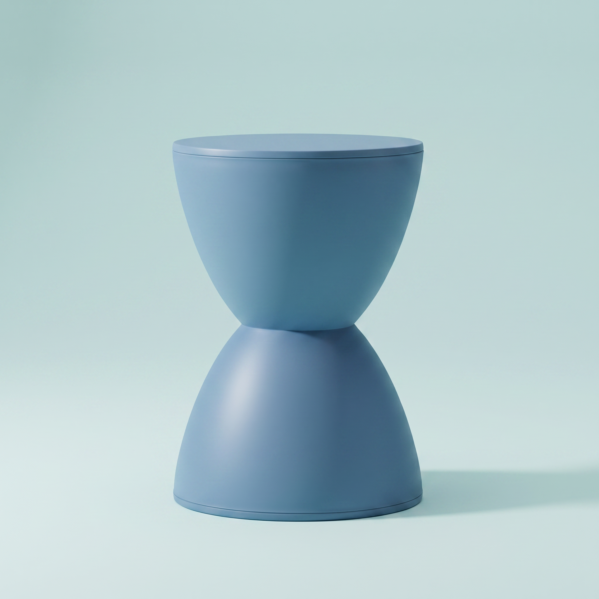 Space age retro hourglass stool or side table