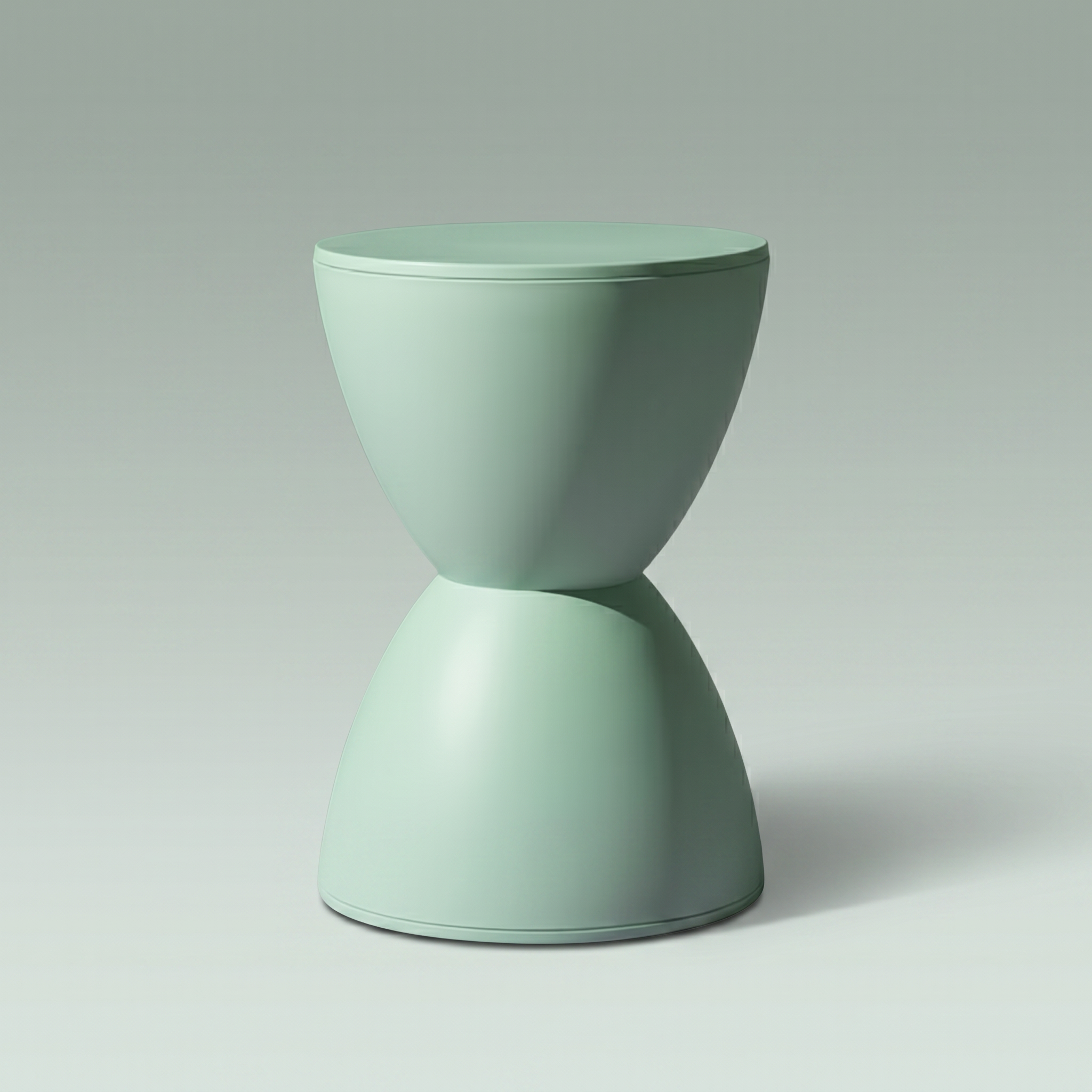 Space age retro hourglass stool or side table